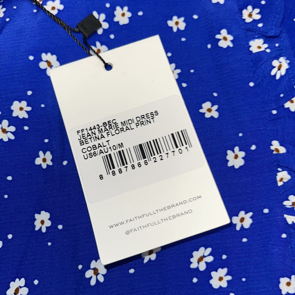 NWT FAITHFULL JEAN-MARIE MIDI DRESS - Picture 3 of 3